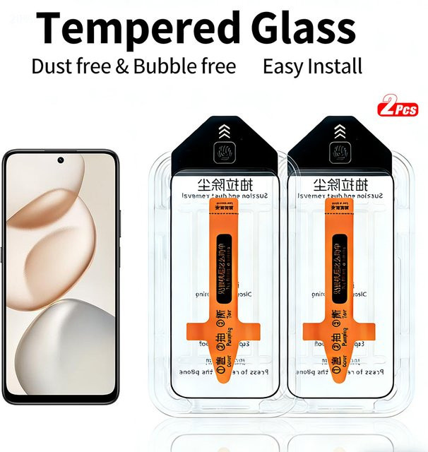 2 Stück Gehärtetes Glas Displayschutzfolie für Honor 400 Pro, Honor 400 Lite und Honor 400 Smart, Transparent, Einfach-Montage - Bild 1