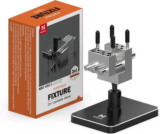 MAZHA T0010 2-in-1 tragbarer Mini-Tischschraubstock, verstellbare Klemme für Modellieren, Hobby und DIY