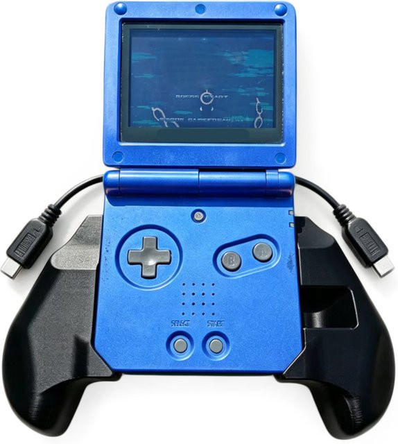 3D-gedruckter Griffständerhalter mit Schutzfunktion für deine Game Boy Advance SP Spielkonsole - Bild 1