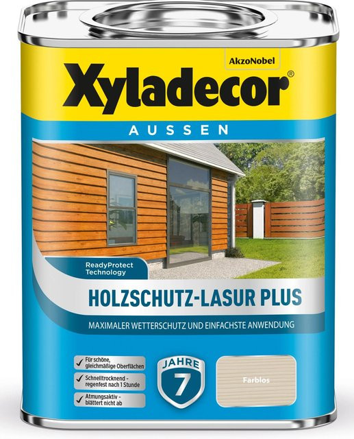 Xyladecor Holzschutz-Lasur Plus Farblos Transparent 0,75 l - Bild 1