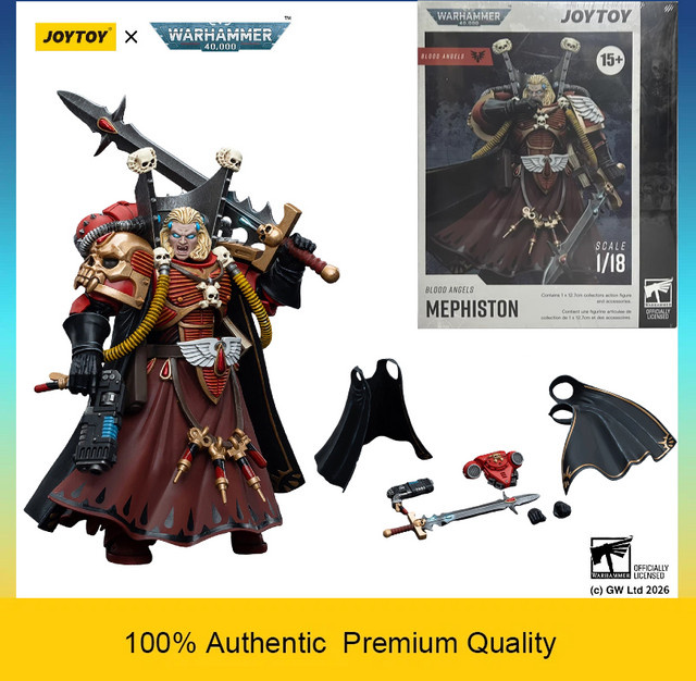 JOYTOY Warhammer 40K Blood Angels Chief Librarian Mephiston, Actionfigur, 1/18 Maßstab, ab 14 Jahren - Bild 1
