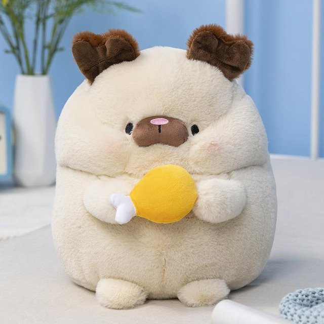 Hase Schwein Puppe Plüschtier Bär Hund, Plüsch / Textil, Weiß - Bild 1