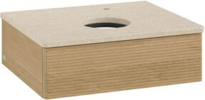 Villeroy & Boch Waschtischunterschrank Antao mit Frontstruktur in Eiche Honig, B/T/H: 60 x 50 x 19 cm - Bild 1