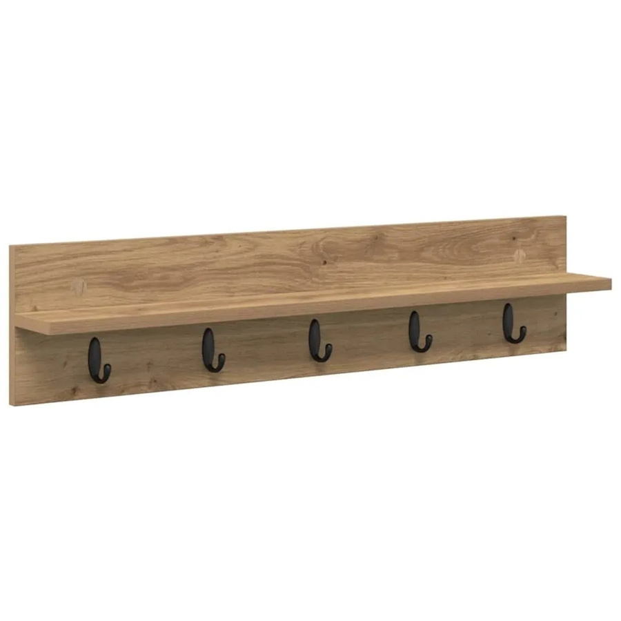 vidaXL Wandmontierter Nachttisch Artisan-Eiche, Braun, B/T/H: 80 x 10,5 x 18 cm - Bild 2