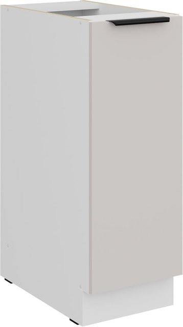 Küchen Unterschrank Schrankauszug COMO in Kaschmir und Weiß, Breite: 30 cm - Bild 1