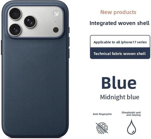 Rui Di Gewebte Schutzhülle für iPhone 17 Pro Max in Blau mit MagSafe für kabelloses Laden - Bild 1