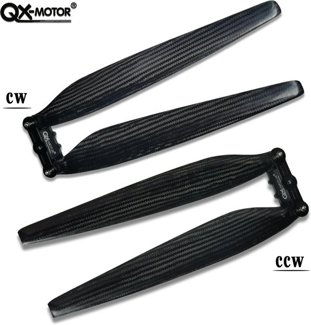 Qx-motor Carbonfaser Faltpropeller 30 Zoll in Schwarz für Hobbywing X8 Power System Landwirtschaftsdrohnen und Quadcopter - Bild 1