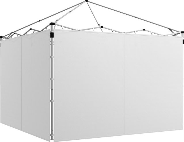 2er-Set Outsunny Ersatz-Seitenwände für Faltpavillon aus Oxford-Gewebe, Farbe: Weiß, B: 295 cm, H: 195 cm - Bild 1