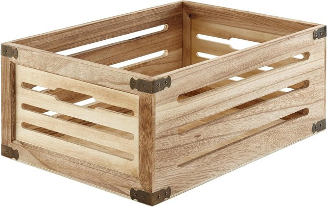 Mömax Kiste Ronny Wandmontage Naturfarben Braun Beige - Bild 1
