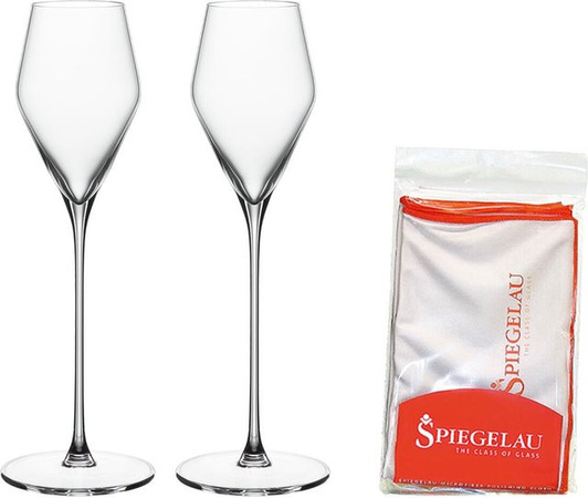Spiegelau Definition Digestifgläser Tumbler mit Poliertuch, 2er Set, transparent, 130 ml