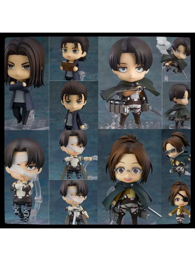 Bandai Attack on Titan Q-Version Animationsfiguren Mikasa Ackerman und Captain Levi aus Ton - Bild 2