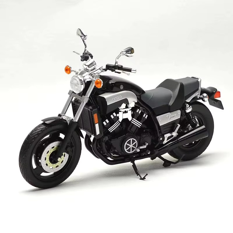 Maisto Yamaha Vmax Motorrad Modell, 1:12, Metall, Rot - Bild 5