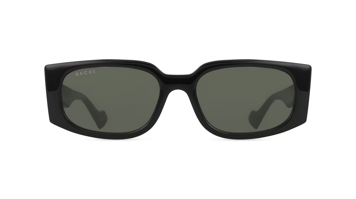 Gucci GG1534S Sonnenbrille, Vollrand, quadratisch, Acetat, Unisex, schwarz - Bild 1