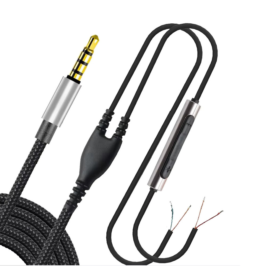 KOSS Upgrade-Reparatur-Ersatzkabel mit Mikrofon-Fernbedienung für PP Portable Portapro Porta-Pro KSC75 KSC35 in Schwarz - Bild 2