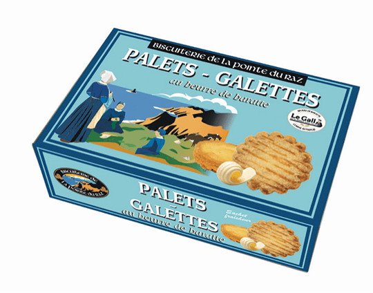 Biscuiterie de la Pointe du Raz Bretonische Kekse Palets & Galettes 360 g - Bild 1