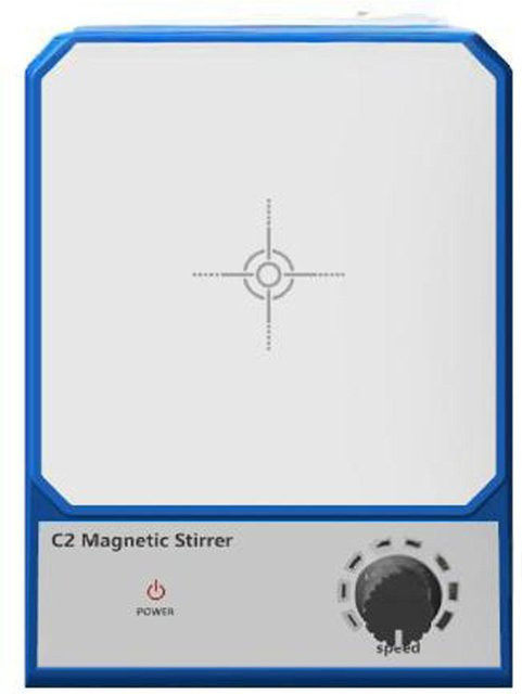 Fishine Magnetrührer mit Rührfisch und Kohlebürstenmotor, 2500 U/min, 2000 ml Rührkapazität, Weiß - Bild 1