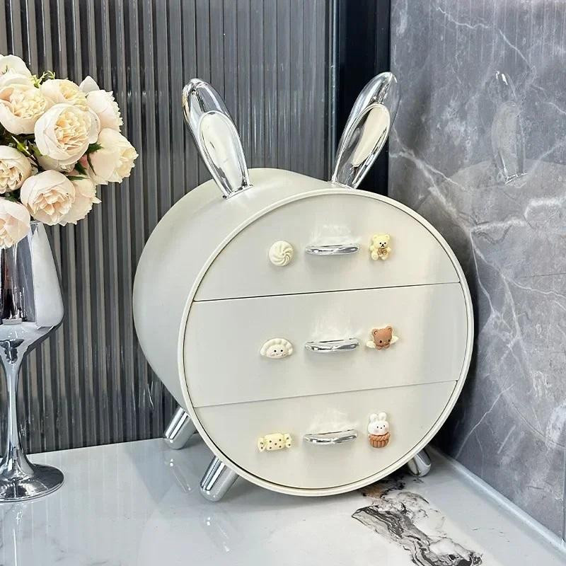 Pig Boutique Mädchen Haarklammern Aufbewahrungsbox und Make-up-Organizer in Kaninchenform für Schreibtisch und Schubladen - Bild 2
