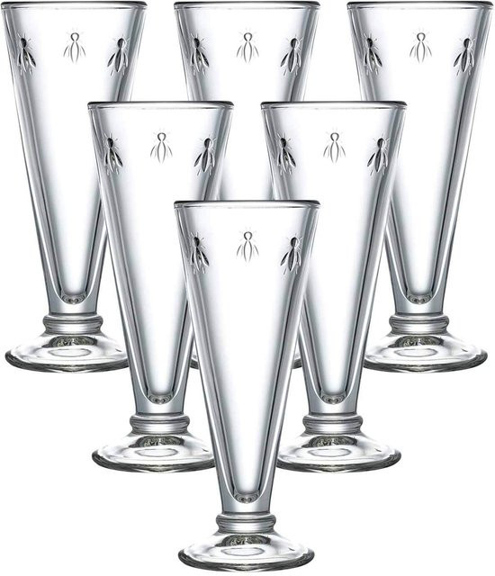 La Rochére Sektgläser Biene Abeille, 6er Set, transparent, 150 ml - Bild 1