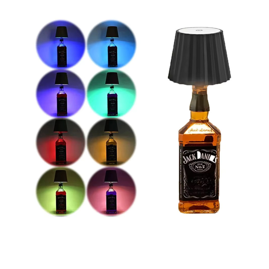 KFV Drahtlose RGB LED-Tischlampe für Weinflaschen mit Touch-Steuerung aus ABS-Kunststoff - Bild 7