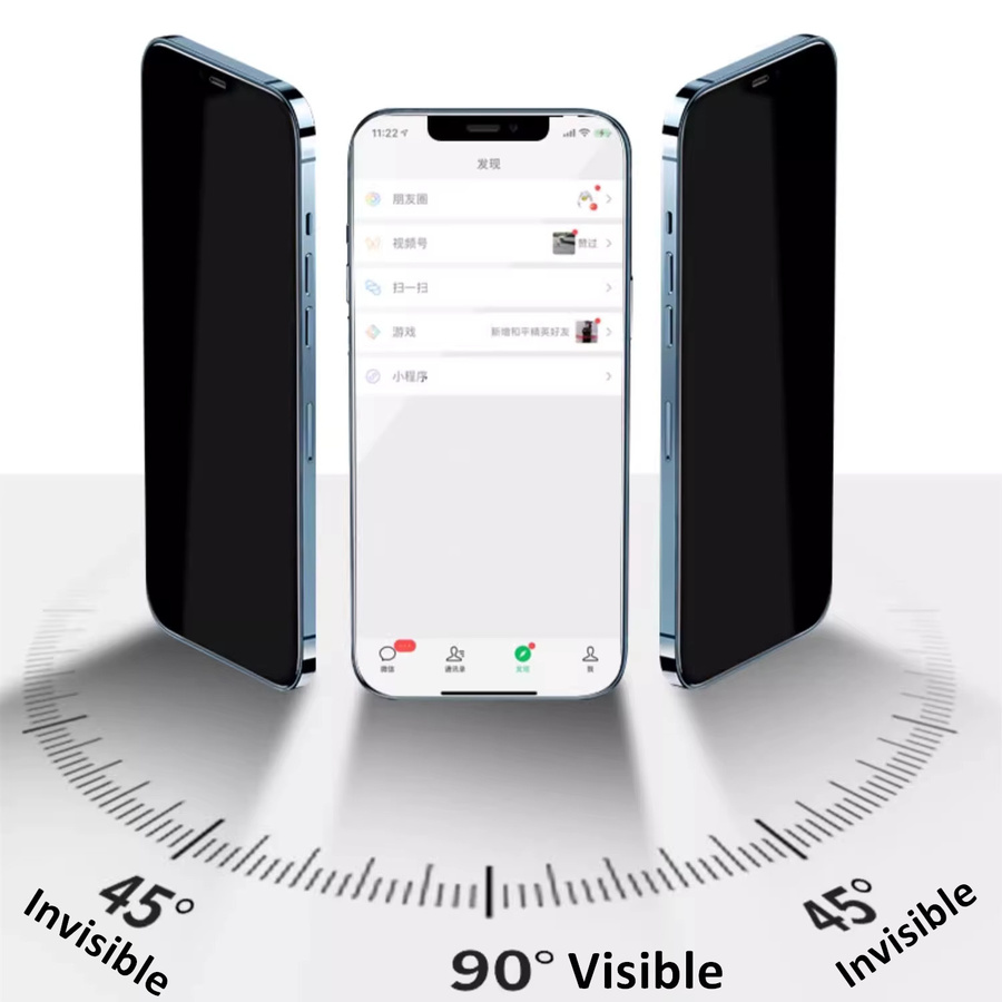 Honor Magic 8 Lite Displayschutzfolie aus gehärtetem Glas mit Privatsphäre-Funktion und Kameraschutz, transparent - Bild 2