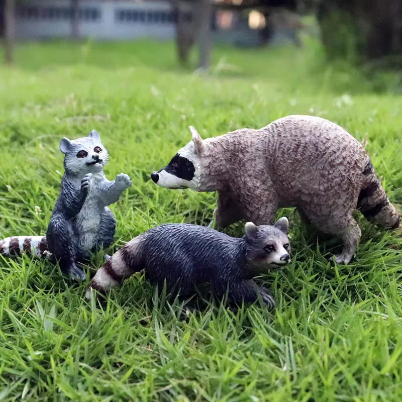 Oenux Wilde Figuren Panda Waschbär Lemur, Actionfiguren, Tiere - Bild 3