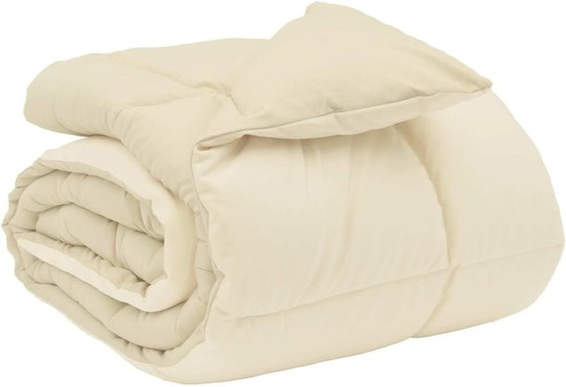 vidaXL Winterbettdecke aus Mikrofaser in Beige, B/T/H: 135 x 220 cm - Bild 1