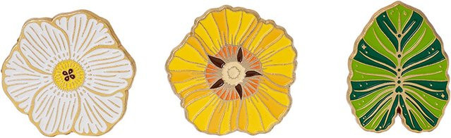 Magnetischer Nadelhalter mit Blumen- und Blattdesign für Stickerei und Kreuzstich, Mehrfarbig - Bild 1