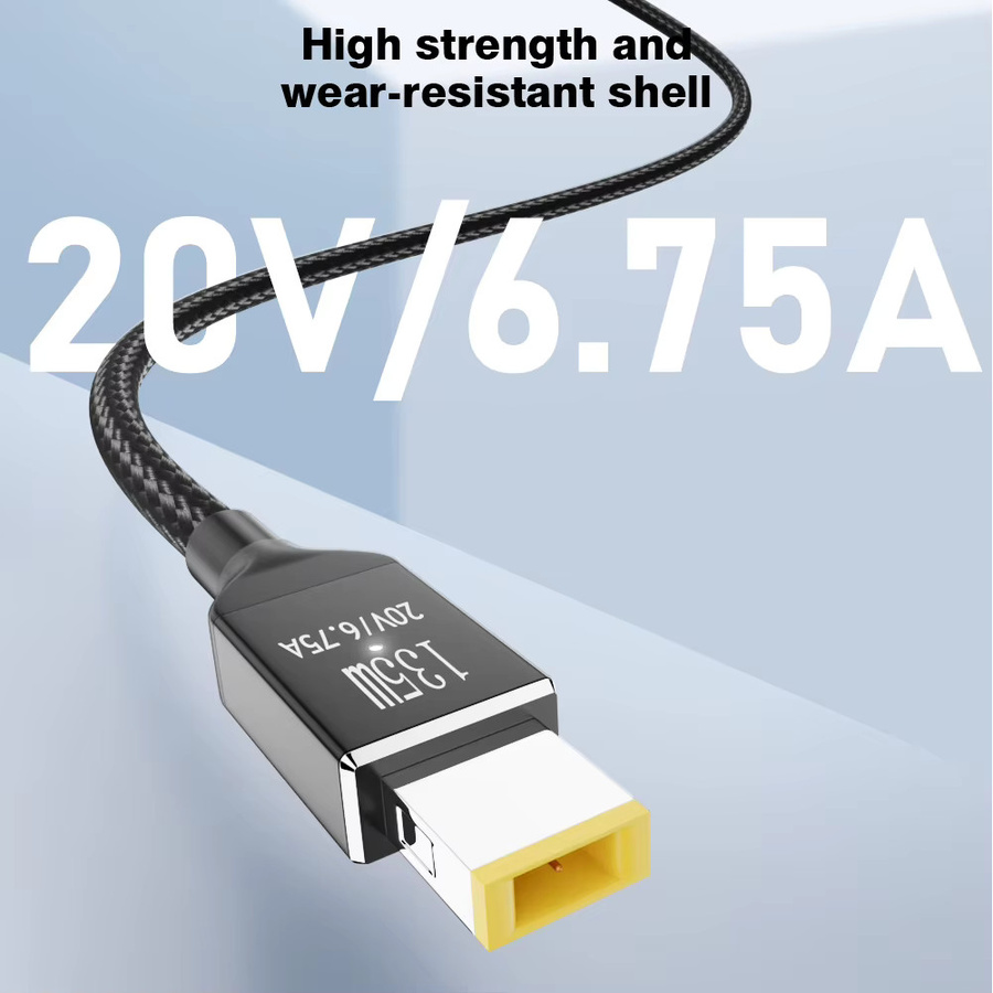 Lenovo Laptop-Ladegerät 135 W Netzteil mit USB-C Anschluss in Schwarz für Legion Y9000P Y9000K Y7000P 20 V 6,75 A - Bild 4