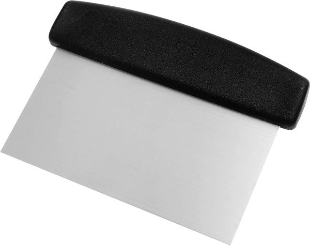 FMprofessional Profi-Teigschaber aus Edelstahl und Kunststoff, Schwarz, B: 16 cm, H: 8 cm - Bild 1