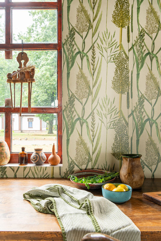 Mindthegap Tapete Riverside Flora WP30164 in Grün und Multicolour mit botanischem Vintage-Design aus Vlies - Bild 2