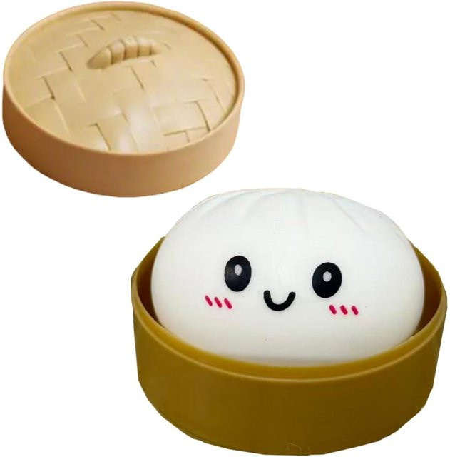 Topmix Teigtaschen-Squishies, Teigtaschen-Druck, buntes Brötchen-Spielzeug, beige - Bild 1