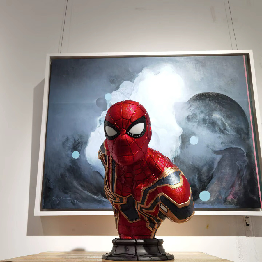 Marvel Spider-Man Büste, Sammlerfigur, Harzstatue - Bild 2