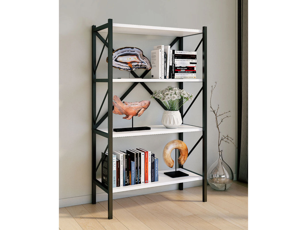 VCM Regal Insasi 4-Fach in Weiß im Industrial Design, B/T/H: 66,0 x 34,0 x 121,0 cm - Bild 2