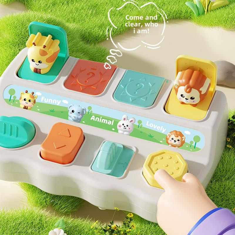 UYAOZHISHANG Montessori Pop-up Tier-Spielzeug und Lernboxen, bunt, ab 3-6 Jahre - Bild 3