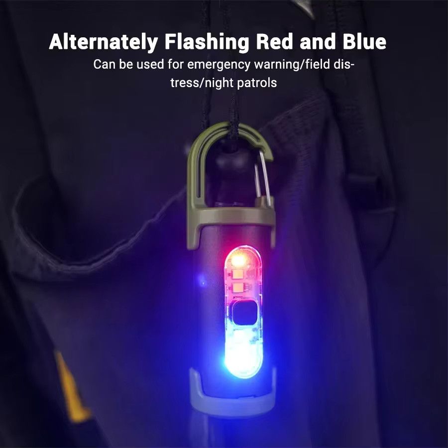 NEWBIRTH EDC-LED-Taschenlampe als Schlüsselanhänger, wiederaufladbar und wasserdicht für Camping und Wandern - Bild 4