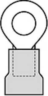 Molex 19054-0052 Ringkabelschuh mit versilberten Kontakten, rot, vollisoliert, max. Querschnitt 1,5 mm² - Bild 1