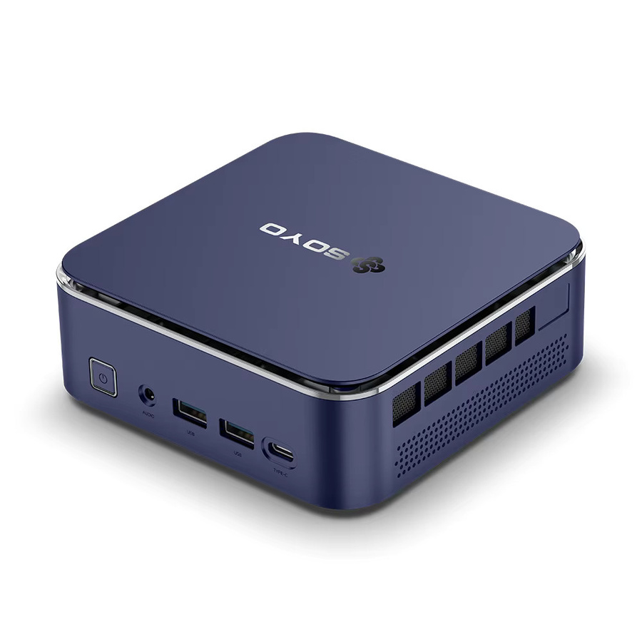 SOYO M5 Mini PC mit Windows 11, AMD Ryzen 3 4300U, 16GB RAM und 512GB M.2 SSD, kompakter Desktop-Computer mit WiFi und Bluetooth - Bild 2