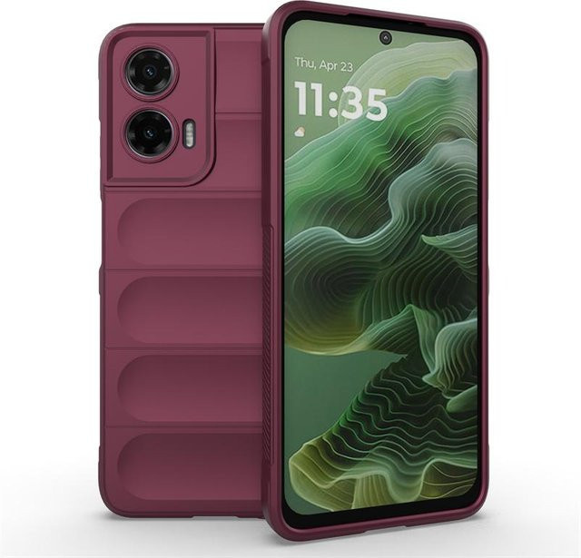 Stoßfeste Silikon Handyhülle für Motorola Moto G35 in Purple - Bild 1