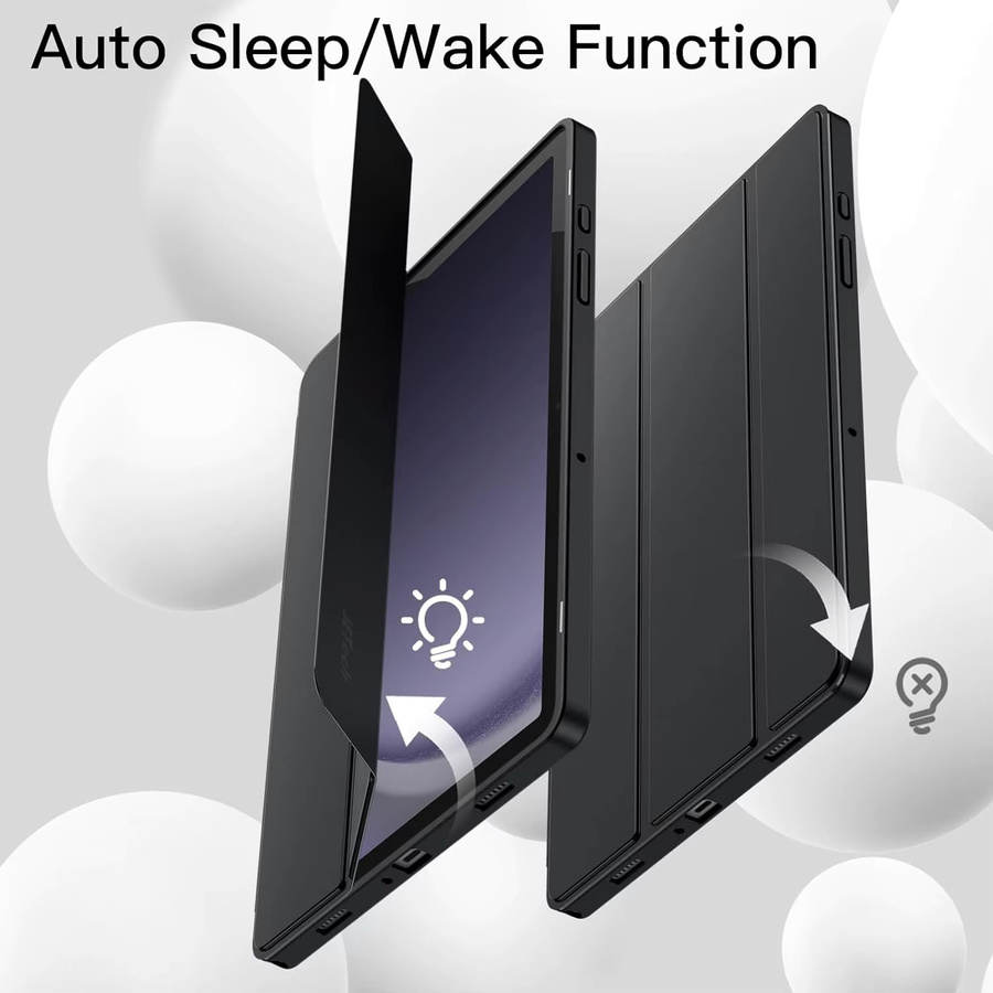 Schlanke weiche Schutzhülle für Samsung Galaxy Tab A9 8,7 Zoll (SM-X110/X115) und Galaxy Tab A11 (SM-X133/X135) mit automatischer Wake- und Sleep-Funktion und faltbarem Design in Weiß oder Blau - Bild 2