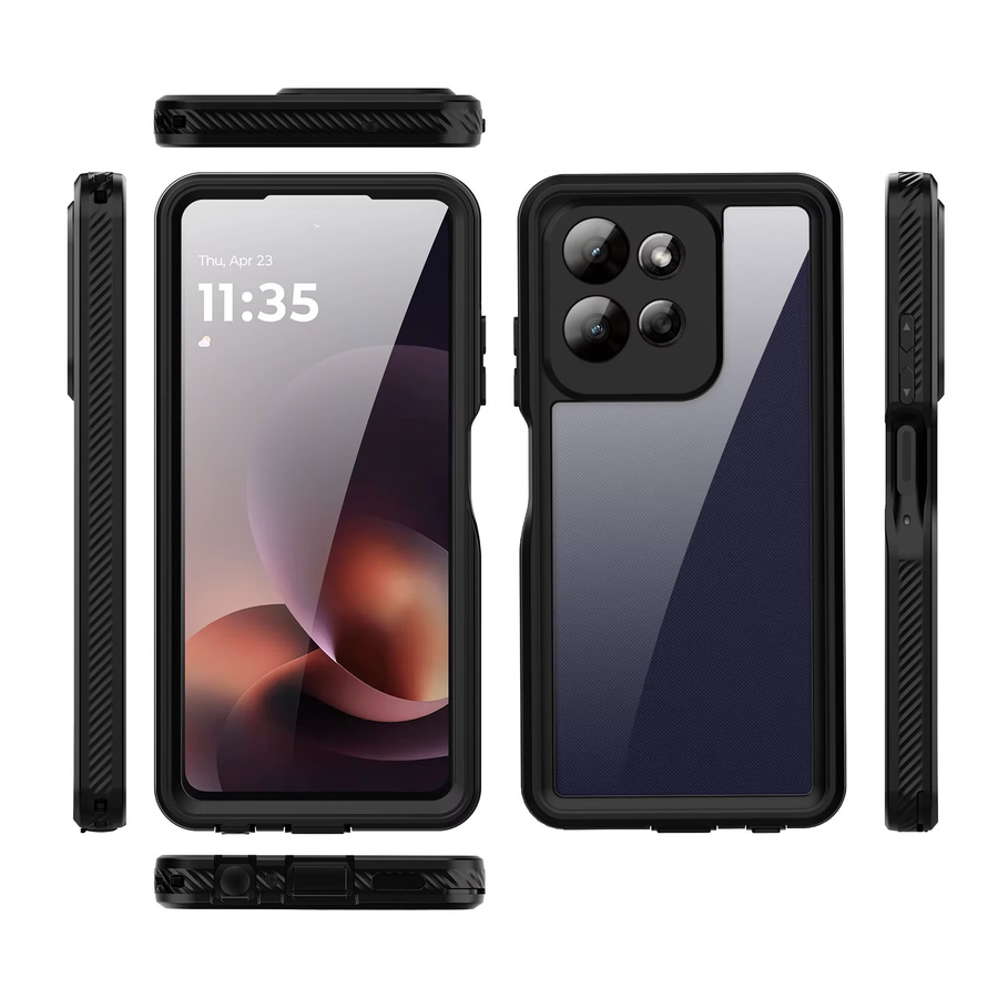 Wasserdichte Schutzhülle IP68 für Motorola Moto G Play 2026 und G Power in Schwarz mit 360 Grad Schutz für Schwimmen und Schnorcheln - Bild 4