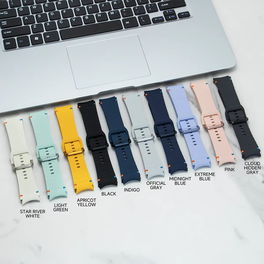 Geekthink Uhrenarmband Silikon, Schwarz, Unisex - Bild 5