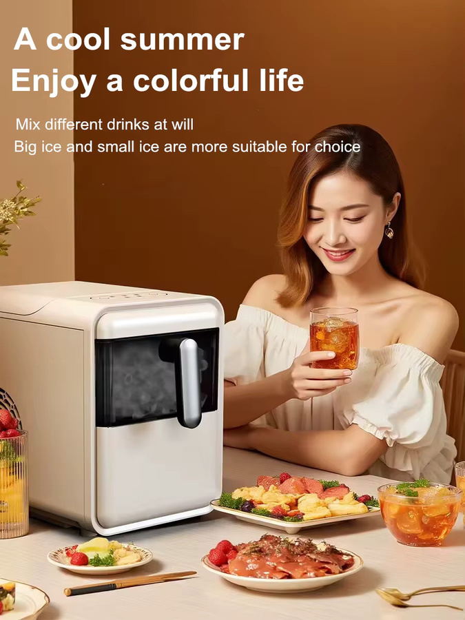 SUSWEETLIFE Mini Automatische Eismaschine Kompakt mit 15 kg Tagesleistung und Selbstreinigungsfunktion - Bild 4