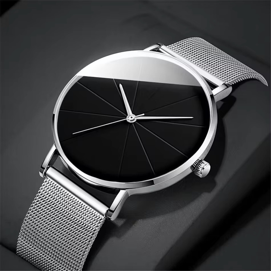 Armbanduhr Quarz, Edelstahl, Silber, Herren - Bild 2