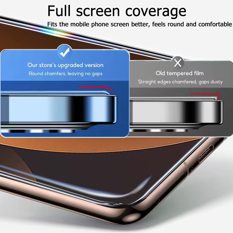 3er-Set gehärtetes Schutzglas für Xiaomi Redmi Note 15 und Note 15 Pro, transparent, Full Coverage mit Fingerabdruck-Entsperrung und Anti-Explosions-Schutz - Bild 2