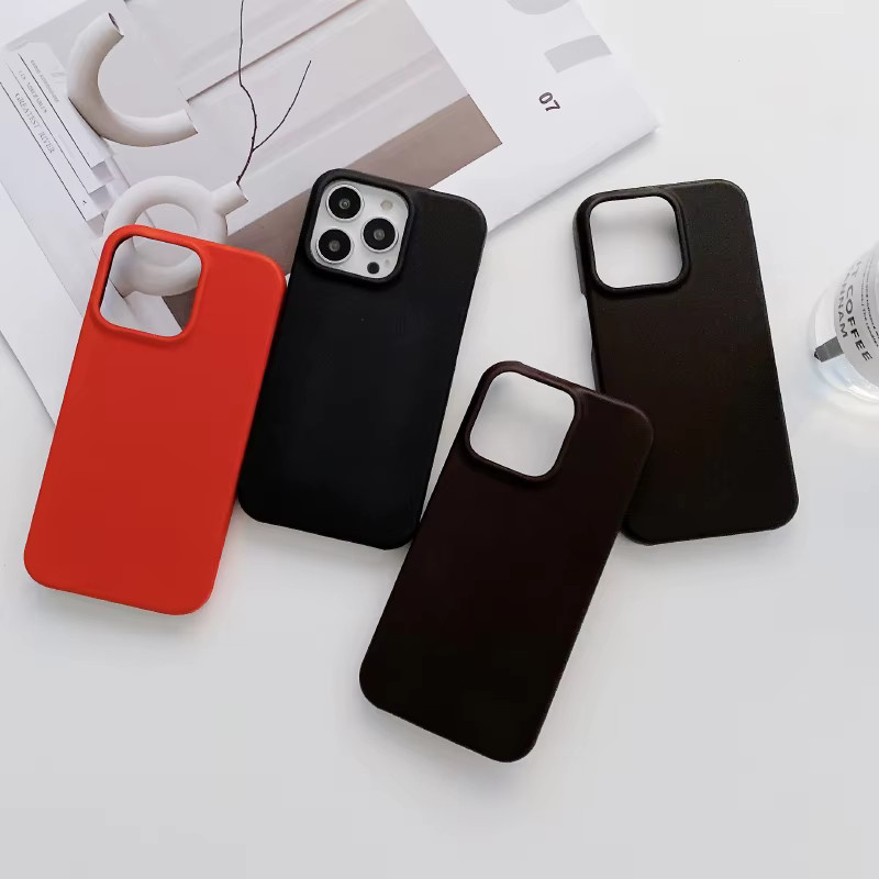 RUWANHU Temperatur-Farbwechsel Leder-Handyhülle für iPhone 16 Pro Max 15 14 13 12 11 Pro Max in Schwarz und Blau - Bild 2