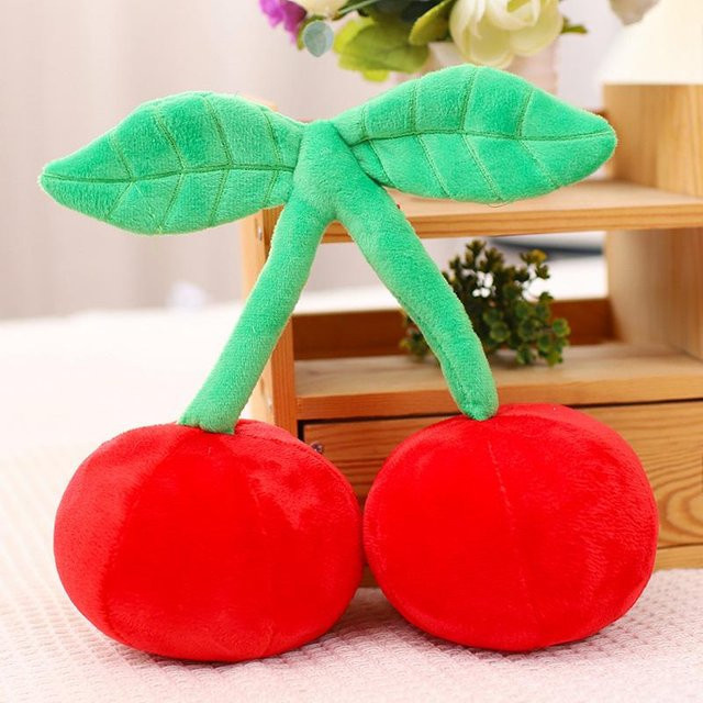 Yiran toy Kirsch Plüschtier, Rot, 60cm, ab 14 Jahren - Bild 1