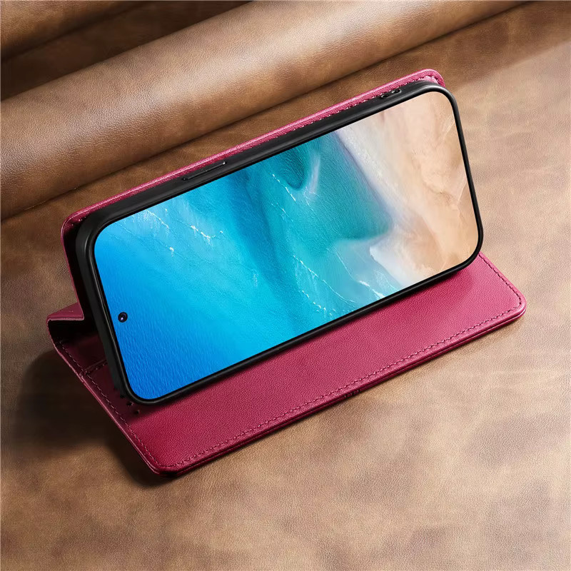 Luxuriöse magnetische Leder-Handyhülle im Wallet-Design für Xiaomi Redmi Note 15 Pro 4G und Note 15 Pro Plus 5G, Farbe: Grün - Bild 4