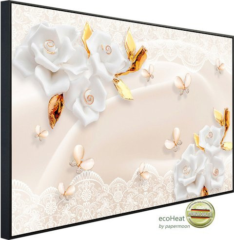papermoon Infrarotheizung EcoHeat Blumenmuster bunt mit Matt-Effekt, B/H/T: 60 x 50 x 60 cm - Bild 1