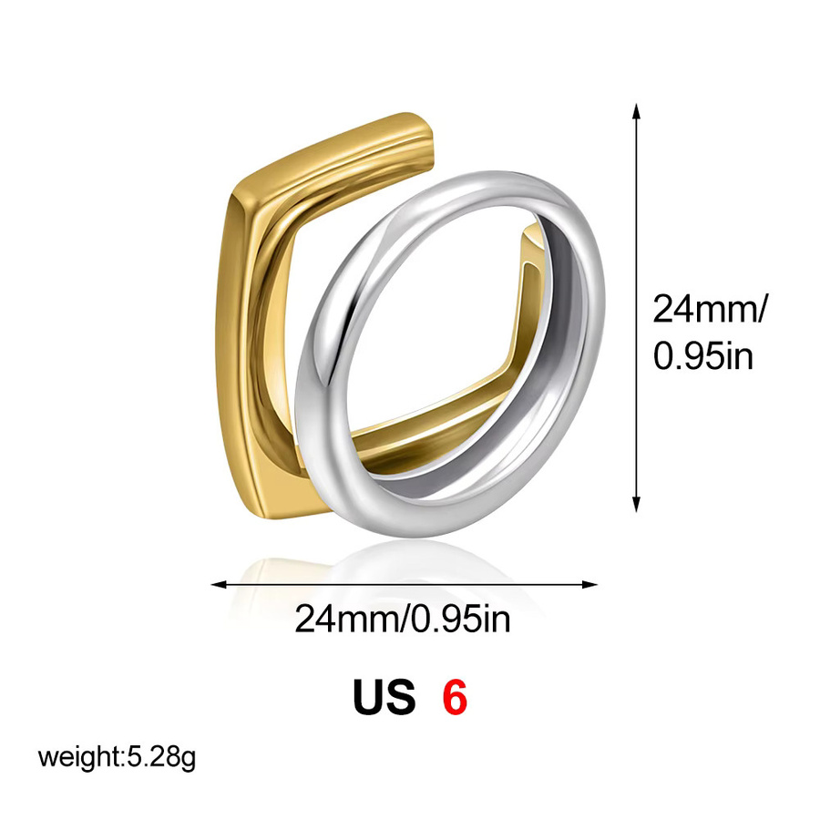 amofa Ring Edelstahl, mehrfarbig, Damen - Bild 5