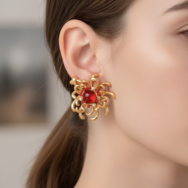 Kovonchy Ohrringe, Gold, Perle, Kristall, Damen - Bild 1